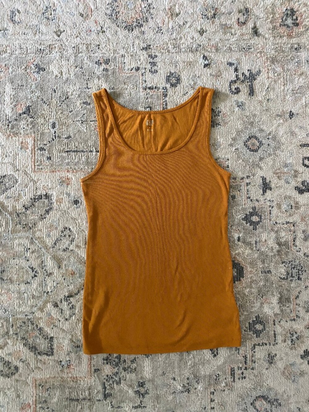 GAP mustard ribbed tank top